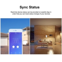 SONOFF T2US1C-TX Interrupteur mural intelligent avec 1 groupe de touches WiFi 433MHz Télécommande RF APP / Minuteur de contrôle tactile