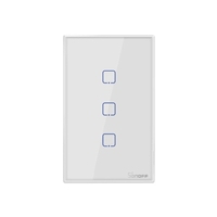 SONOFF T2US3C-TX Interrupteur mural intelligent WiFi 3 gangs