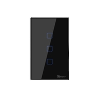 SONOFF T3US3C-TX Interrupteur mural intelligent WiFi 3 gangs