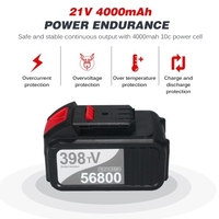 Souffleur à feuilles sans fil 21V 4.0A Lithium 2 en 1 Balayeuse et aspirateur Souffleur d