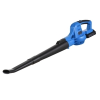 Souffleur de feuilles électrique sans fil 20 V 2 vitesses de contrôle 60 MPH/130 MPH Balayeuse de souffleur de feuilles portable avec tubes d