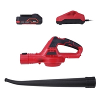 Souffleur de feuilles sans fil 20V souffleur de feuilles électrique 2.0Ah batterie au Lithium et chargeur inclus pour nettoyer les feuilles et les détritus balayage de la neige Patio/pont/jardin nettoyage Garage dépoussiérage