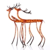 Soulever Sculpture Head Red Deer Tooarts Fer Accueil Décoration Artisanat animale