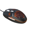Souris de jeu filaire HXSJ J400 souris ergonomique à 6 boutons avec ventilateur de refroidissement DPI réglable à 6 niveaux pour ordinateur portable Dsektop noir