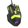 Souris de jeu filaire RVB rétroéclairée 10000 DPI avec poids réglables 7 DPI réglables 12 boutons programmables,  noir