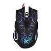 Souris de jeu optique filaire USB Souris de jeu lumineuse colorée Souris à 6 boutons avec cinq ppp réglables pour ordinateur de bureau noir