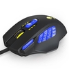 Souris de jeu programmable filaire 4000DPI souris ergonomique 18 boutons programmables / 4 niveaux de DPI réglables / ensemble de réglage Wight