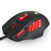 Souris de jeu programmable filaire 4000DPI souris ergonomique 18 boutons programmables / 4 niveaux de DPI réglables / ensemble de réglage Wight