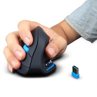 Souris de jeu verticale sans fil Zelotes F-35A Souris optique 2.4G réglable 2400DPI