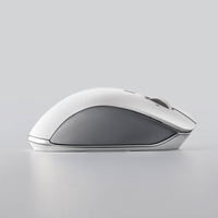 Souris ergonomique sans fil bimode Razer Pro Click Bluetooth + 2, 4 GHz avec capteur optique 5G 8 boutons programmables argent