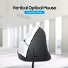 Souris filaire verticale souris optique ergonomique de bureau de jeu à 3 touches pour PC / ordinateur portable noir