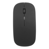 Souris mince ergonomique sans fil 2.4G BT 5.0 moins de bruit 3 niveaux de DPI réglables Souris rechargeable pour ordinateur portable,  ordinateur,  noir
