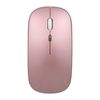Souris mince ergonomique sans fil 2.4G moins de bruit 4 boutons 3 niveaux de DPI réglables Souris rechargeable pour ordinateur portable,  noir