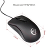 Souris optique filaire YWYT G831 2400 DPI souris de jeu de bureau design ergonomique à 3 boutons