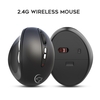 Souris optique sans fil YWYT G836 2.4G Souris verticales ergonomiques avec 3 DPI réglables Plug and Play pour ordinateur portable PC Noir