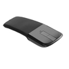 Souris sans fil 2, 4 G avec souris USB Arc avec fonction tactile Souris optique pliable avec récepteur USB Souris pour PC portable (Noir)