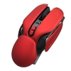 Souris sans fil 2.4G Souris de bureau ergonomique Distance de transmission 10 m DPI réglable à 3 niveaux Plug and Play pour PC portable rouge