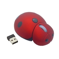 Souris sans fil en forme de Beatle Souris portable 1600DPI 2.4GHz Souris pour ordinateur portable Design ergonomique pour Windows Andriod Laptop PC Ordinateur Mac Gamers Utilisation au bureau / à domicile