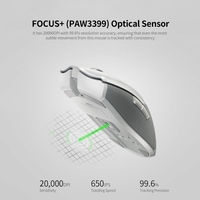 Souris sans fil Razer Viper Ultimate avec HyperSpeed Wireless 20000DPI FOCUS + capteur optique Mercury White (avec base de chargement)