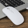 Souris sans fil rechargeable M103 Souris sans fil 2.4G Souris ultra-mince muette 3 DPI réglable Batterie intégrée 500mAh Blanc