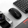 Souris sans fil réglable rechargeable FD i331D à 3 modes 2000DPI avec USB 2.4G Type C Bluetooth 4.0 Noir