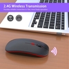 Souris sans fil ultra-fine M40 2.4G Souris sans fil rechargeable sans fil Conception ergonomique 3 DPI réglable Noir