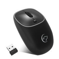Souris sans fil YWYT G850 2, 4 GHz 2400 DPI Souris optique rechargeable Souris de bureau muette Souris ergonomique pour ordinateur portable PC