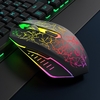 Souris transfrontalière Amazon Wrangler sans fil 2.4G bouton 6D souris de jeu lumineuse colorée en gros bouton 6D (effet d