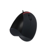 Souris verticale optique souris filaire ergonomique souris USB 5 boutons pour ordinateur portable PC (noir)