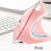 Souris verticale sans fil 2.4G Souris ergonomique verticale Rechargeable 3 niveaux de DPI réglables RVB Lumière fluide Plug N Play