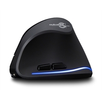 Souris verticale sans fil Zelotes F-35 rechargeable 2400 DPI en option