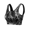 Soutien-gorge de sport pour femmes imprimé peau de serpent amovible rembourré élastique à la palangre Camisole Yoga Running Gym Débardeurs