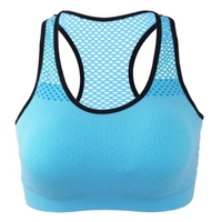 Soutien-gorge de sport pour femmes Racerback Soutien-gorge de yoga rembourré sans fil Workout Gym Activewear Top