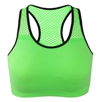 Soutien-gorge de sport pour femmes Racerback Soutien-gorge de yoga rembourré sans fil Workout Gym Activewear Top