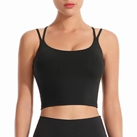 Soutien-gorge de sport pour femmes Yoga course à pied gilet de remise en forme rembourré haut de culture sans fil pour les rues de la maison de gymnastique