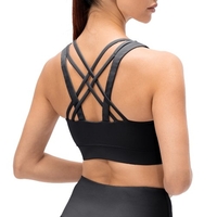 Soutien-gorge de yoga pour femmes,  entraînement de sport rembourré,  débardeurs de Pilates,  gilet décontracté