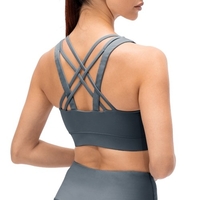Soutien-gorge de yoga pour femmes,  entraînement de sport rembourré,  débardeurs de Pilates,  gilet décontracté