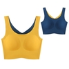 Soutien-gorge de yoga pour femmes réversible sans couture rembourré entraînement doux Pilates soutiens-gorge de sport débardeurs