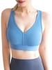 Soutien-gorge de yoga pour femmes sport côtelé col en V entraînement jogging sans fil gilet décontracté