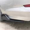 Séparateur de lèvre de pare-chocs arrière en fibre de carbone universel ailerons de garde-boue latéraux de voiture aileron de lèvre de corps protecteur de jupe de menton,  noir