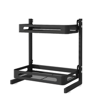 Spice Rack Organizer Porte-ustensile pour organisateur de comptoir à 2 niveaux