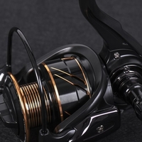 Spinning Fishing Reel 13BB + 1 Bearing Balls Métal Spinning Reel Bateau Rock Fishing Wheel avec avec une bobine