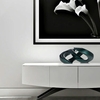 Spirale Abstraite Statue et Sculpture Décorative Moderne Sculpture De Table Figurine Décorative Moderne Art Abstrait Forever Sculpture Noirâtre Vert