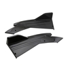 Splitter de lèvre de pare-chocs arrière universel aileron latéral de voiture aileron de lèvre de corps protecteur de jupe de menton,  noir