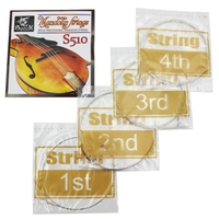 Spock S510 4pcs Mandoline Cordes en Acier Inoxydable Exquis à Cordes Instrument de Musique
