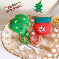 Spot AirPod1 / 2 génération Noël Apple Bluetooth Casque Bluetooth Housse en silicone airpods Pro Coquille de protection Applicable pain d