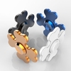 Square Spinner Focus Anxiété Réducteur de stress pour les enfants Adultes Ultra Durable Temps de tuer à grande vitesse Jouet à doigts Flocon de neige Trèfle à quatre feuilles