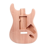 ST guitare électrique corps rouge noyer guitare bricolage accessoire couleur bois naturel