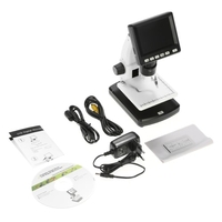 Stand Alone Portable de bureau Professional 3.5" LCD microscope numérique 10-300X jusqu