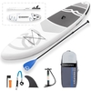 Stand Up Paddle gonflable SUP antidérapant pour tous les niveaux de compétence Planche de surf avec pompe à air Sac de transport Laisse Bateau debout pour jeunes et adultes